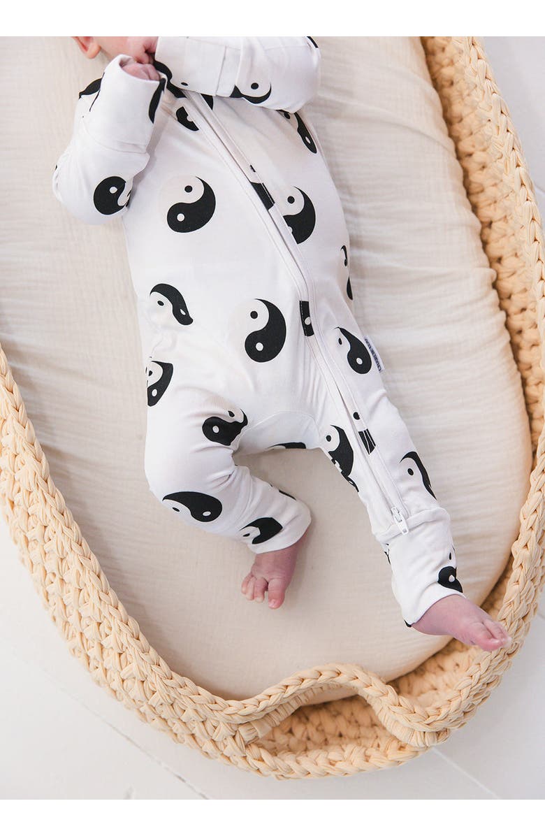 Charlie Lou Baby<sup>®</sup> Yin & Yang Convertible Romper, Alternate, color,
