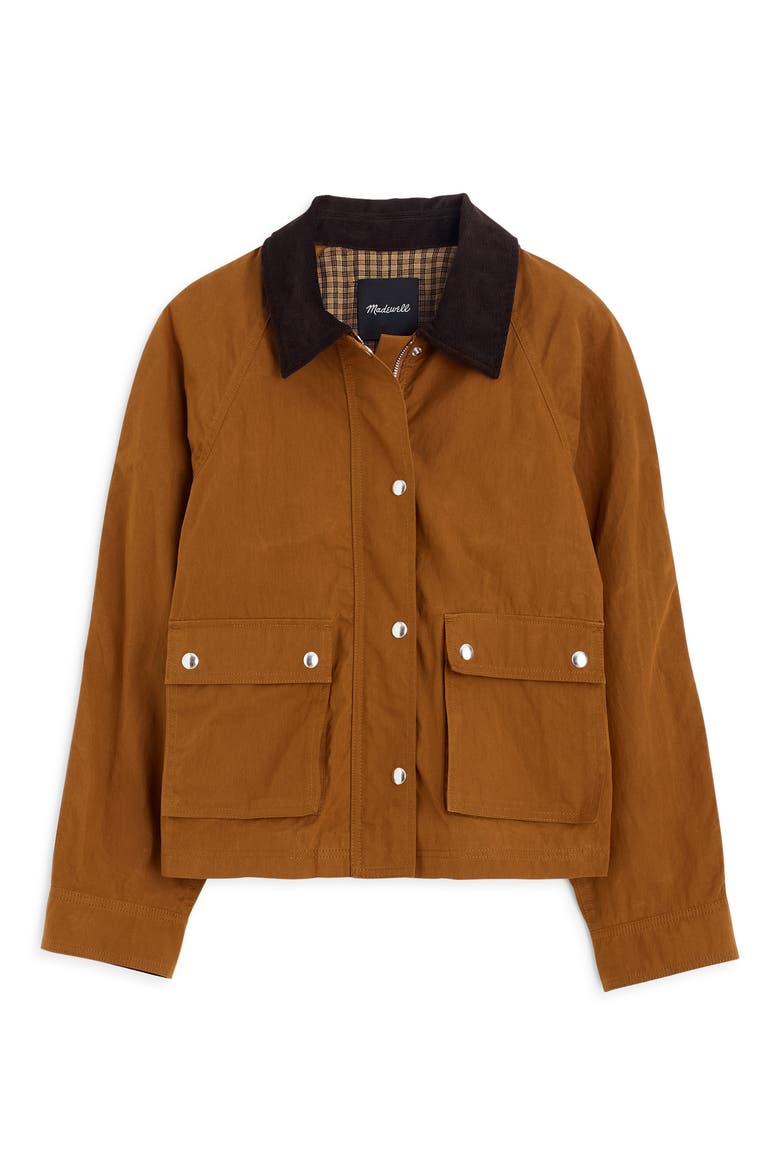 Waxed Zip Jacket, Alternate, color, SEPIA