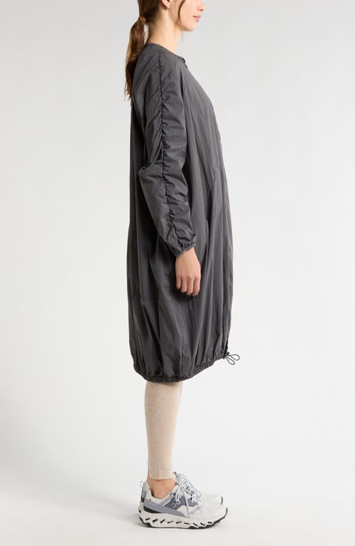 Zella Parachute Duster Jacket In Grey Forged
