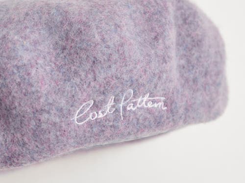 Lost Pattern Nyc "bon Chic" Wool Beret In Pink