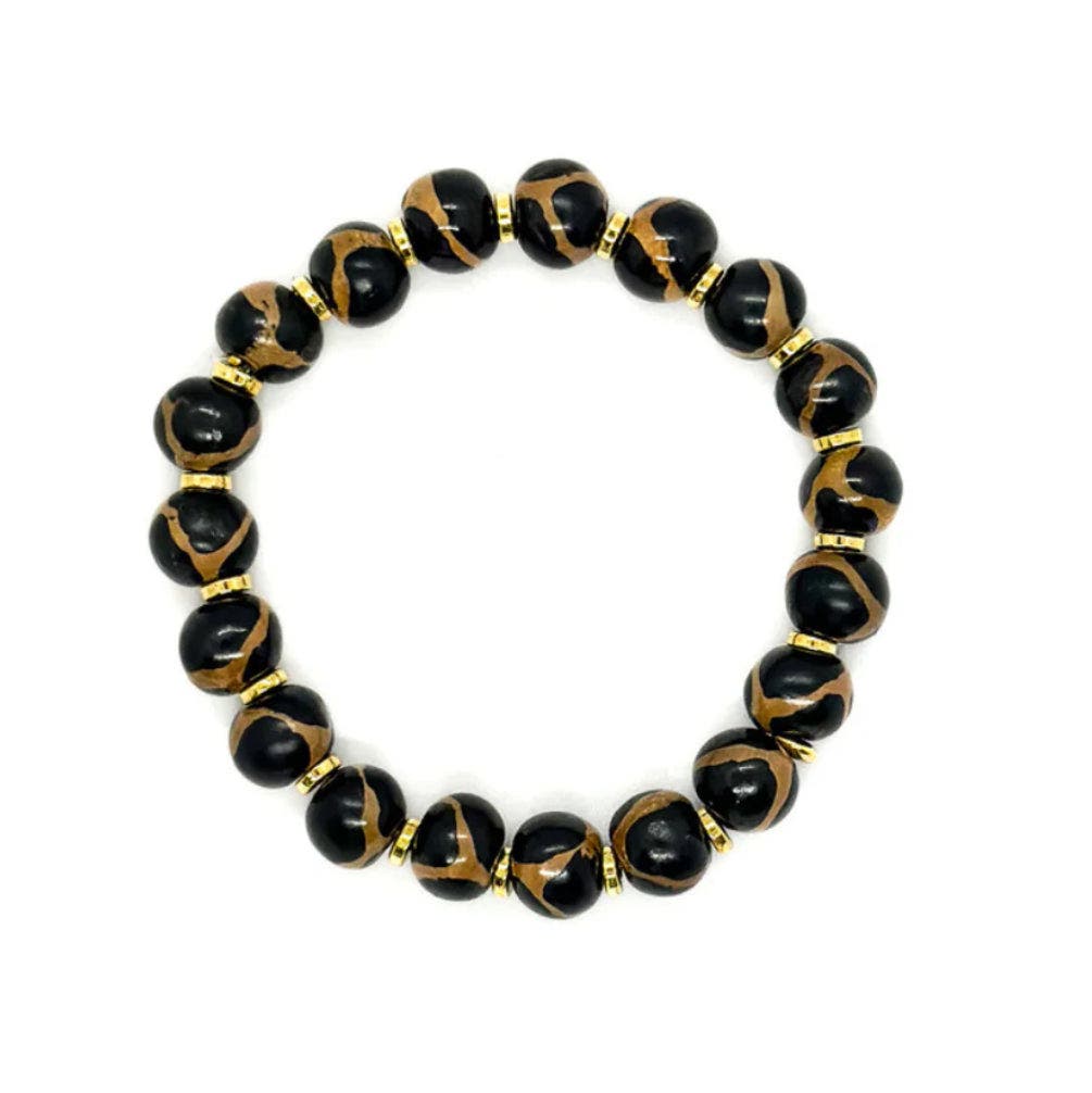 Kazuri Earth Collection - Sahara Sand Bracelet in Multi 