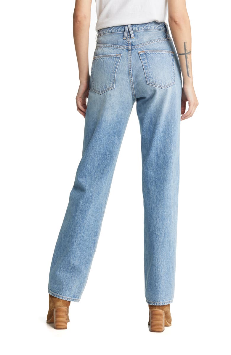 SLVRLAKE London High Waist Straight Leg Jeans, Alternate, color, 