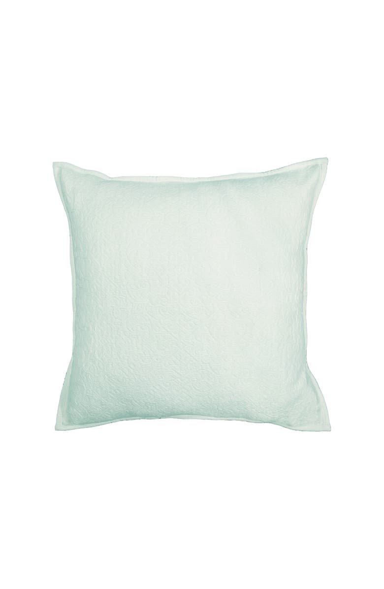 ELISABETH YORK Chander Sea Glass Cotton Euro Pillow Sham, Main, color, Blue