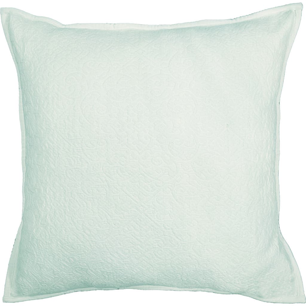 Elisabeth York Chander Sea Glass Cotton Euro Pillow Sham In Blue