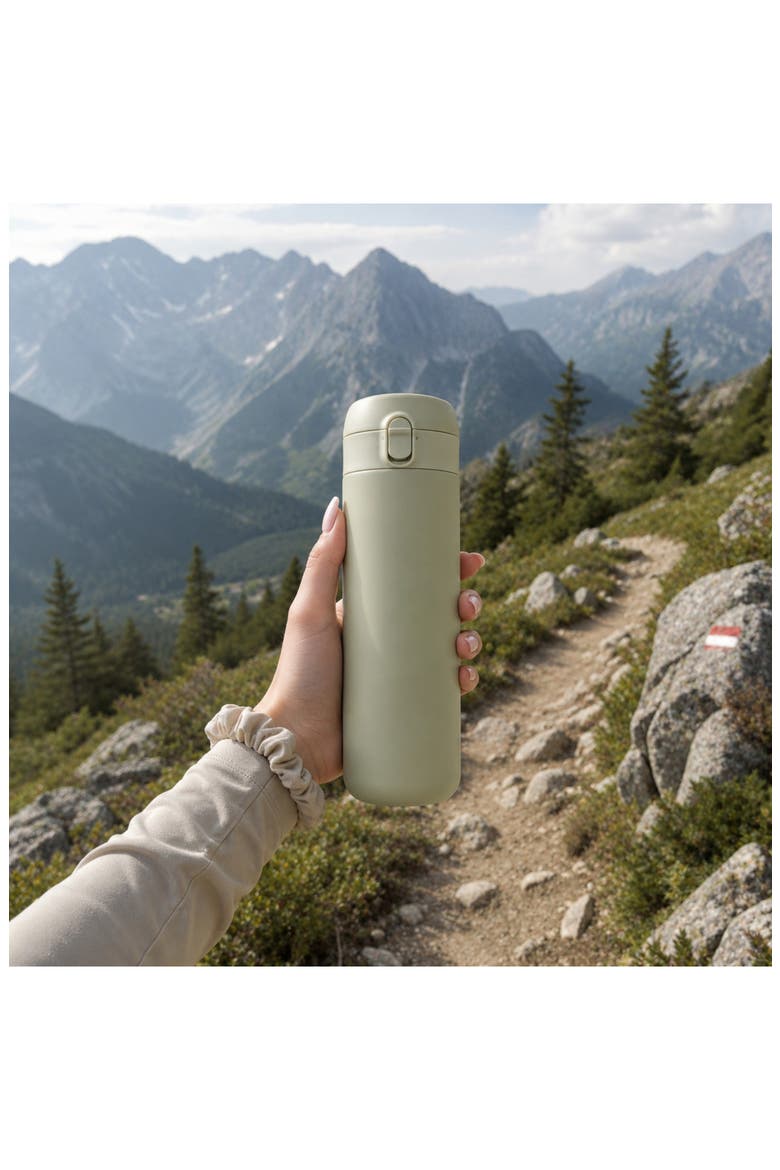 Leo 24-Ounce Stainless Steel Thermal Water Bottle, Alternate, color, SAGE
