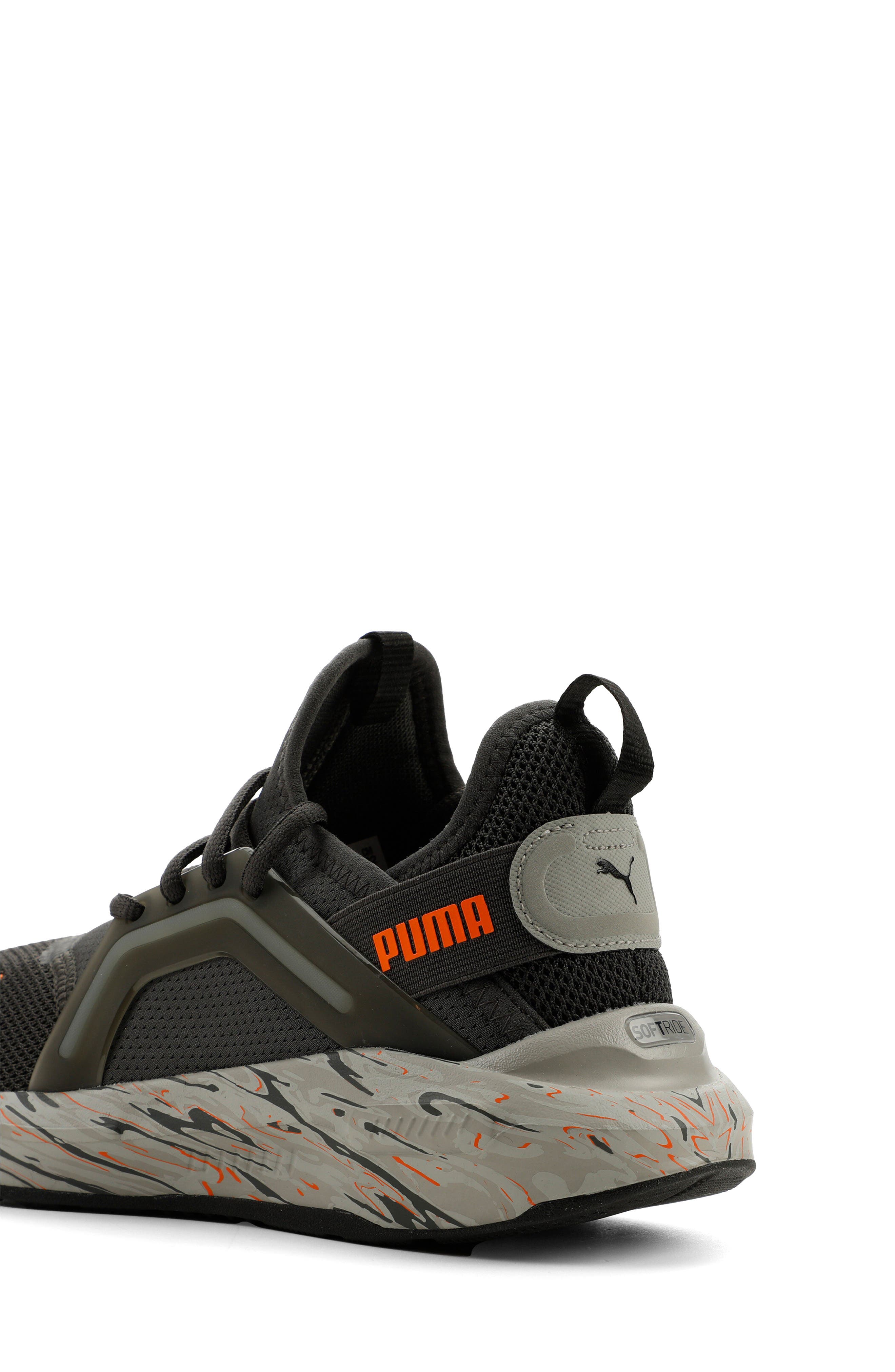 Kids' Softride Enzo 5 Plasmic Sneaker, Alternate, color, SHADOW GRAY/ ORANGE GLO