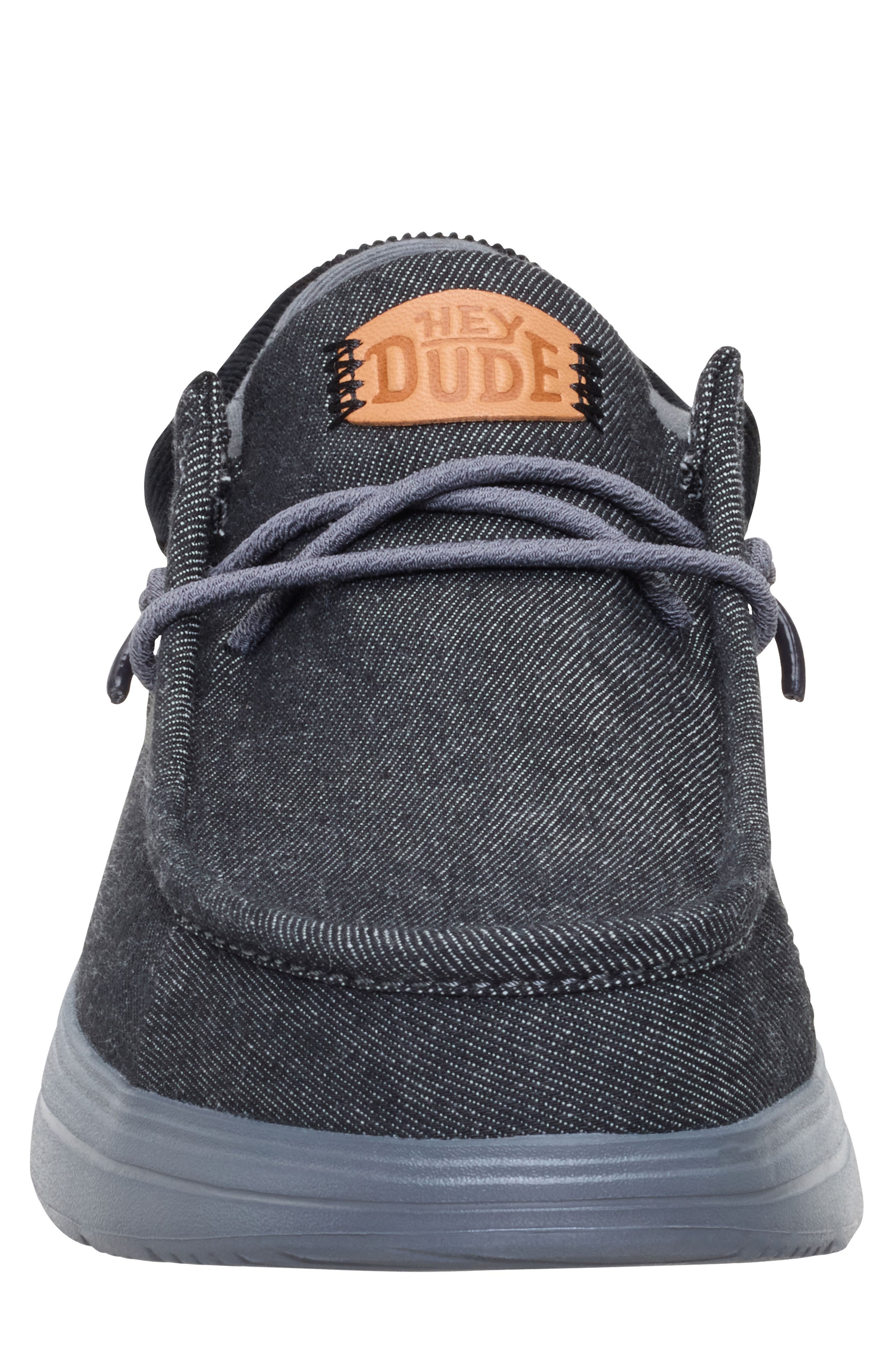 Hey Dude Wally Comfort Patchwork Slip-On, Alternate, color, Black