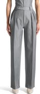 Manière De Voir Julie Pinstripe Twin Pleat Tailored Trousers
