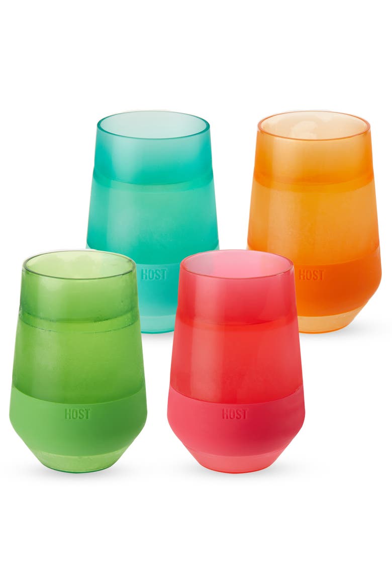 Wine FREEZE XL Cooling Cup Set of 4, Main, color, Assorted Vivid Colors