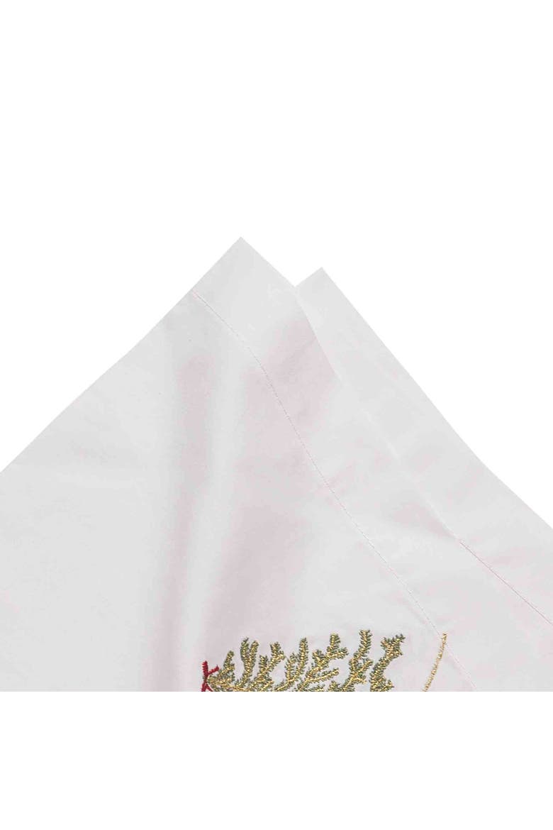 Christmas Tree Forest Napkin, Alternate, color, Green
