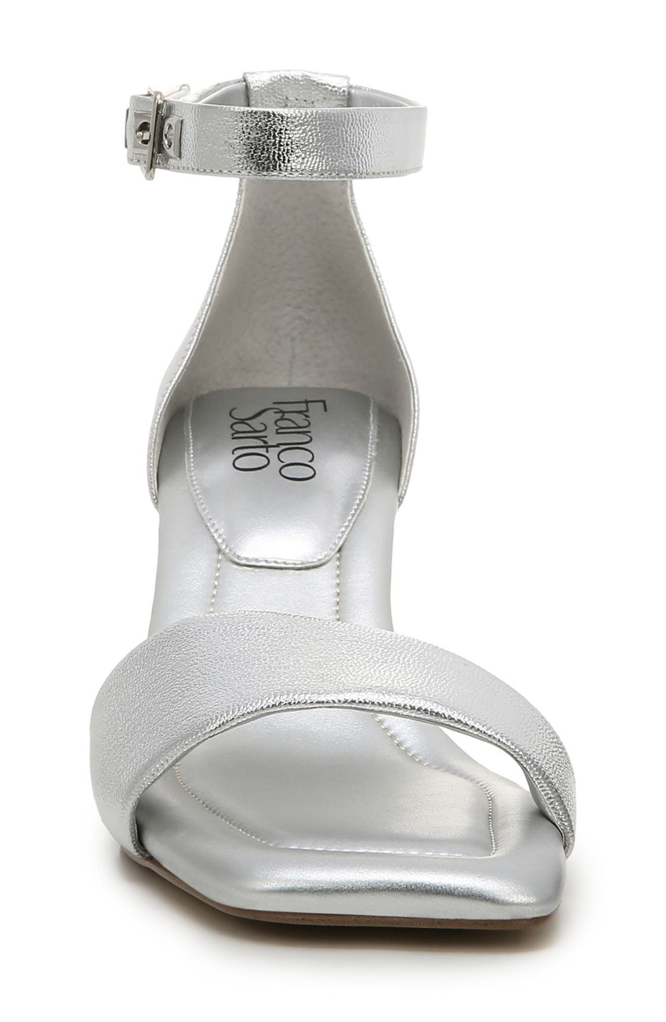 Bery Ankle Strap Sandal, Alternate, color, SILVER
