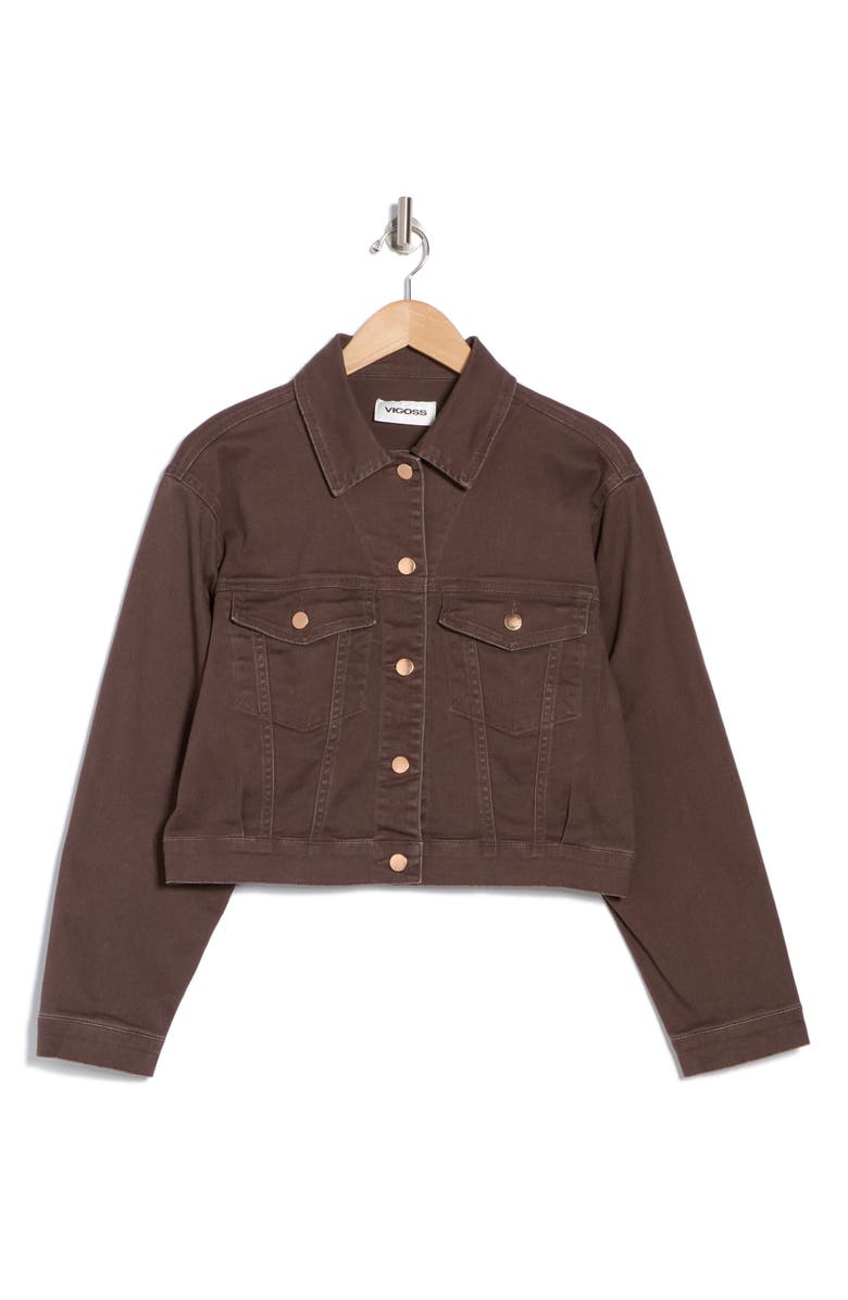 Vigoss Denim Trucker Jacket, Alternate, color,