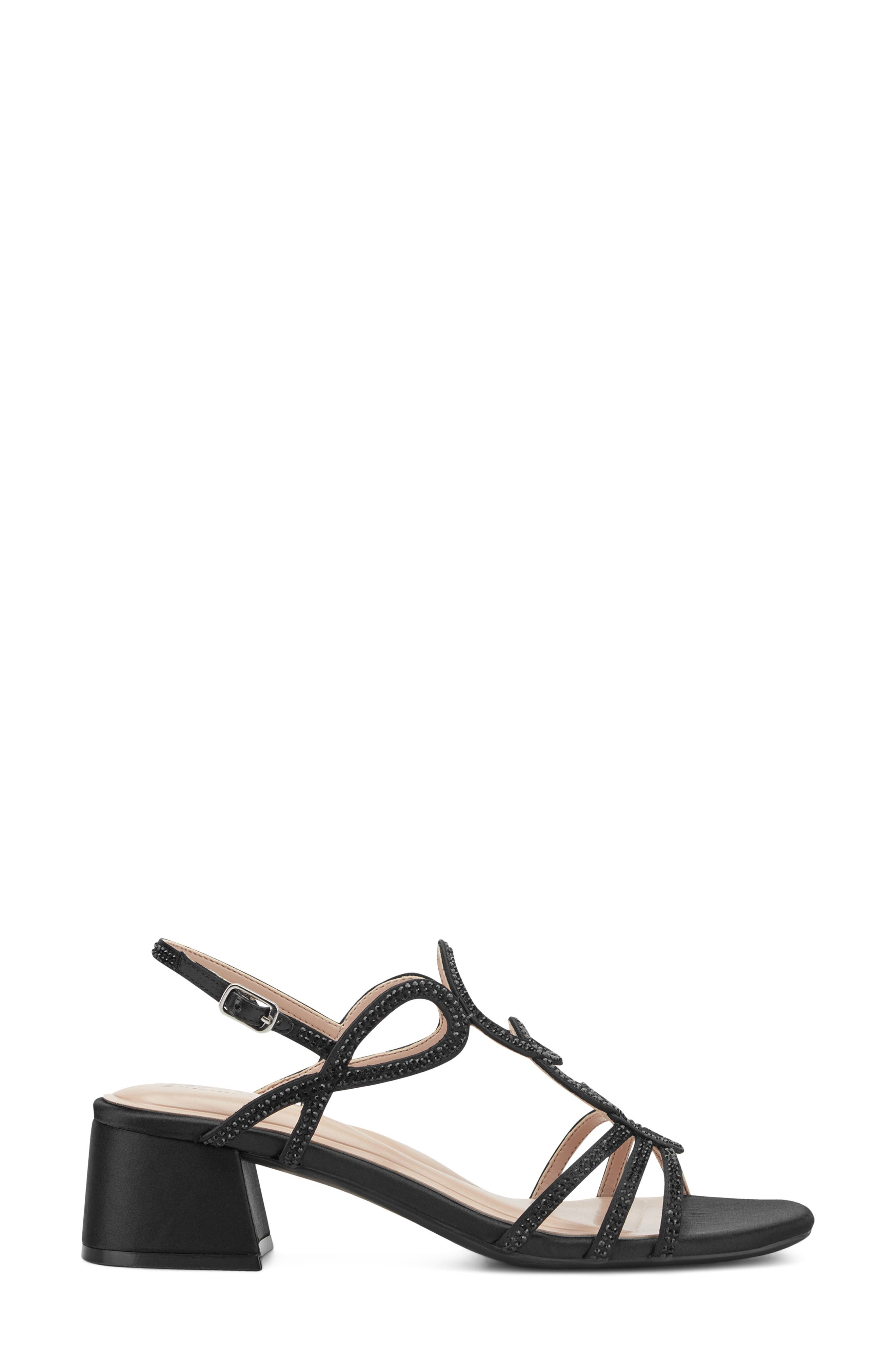 Easy Spirit Yana Block Heel Sandal - Wide Width Available, Alternate, color, Black