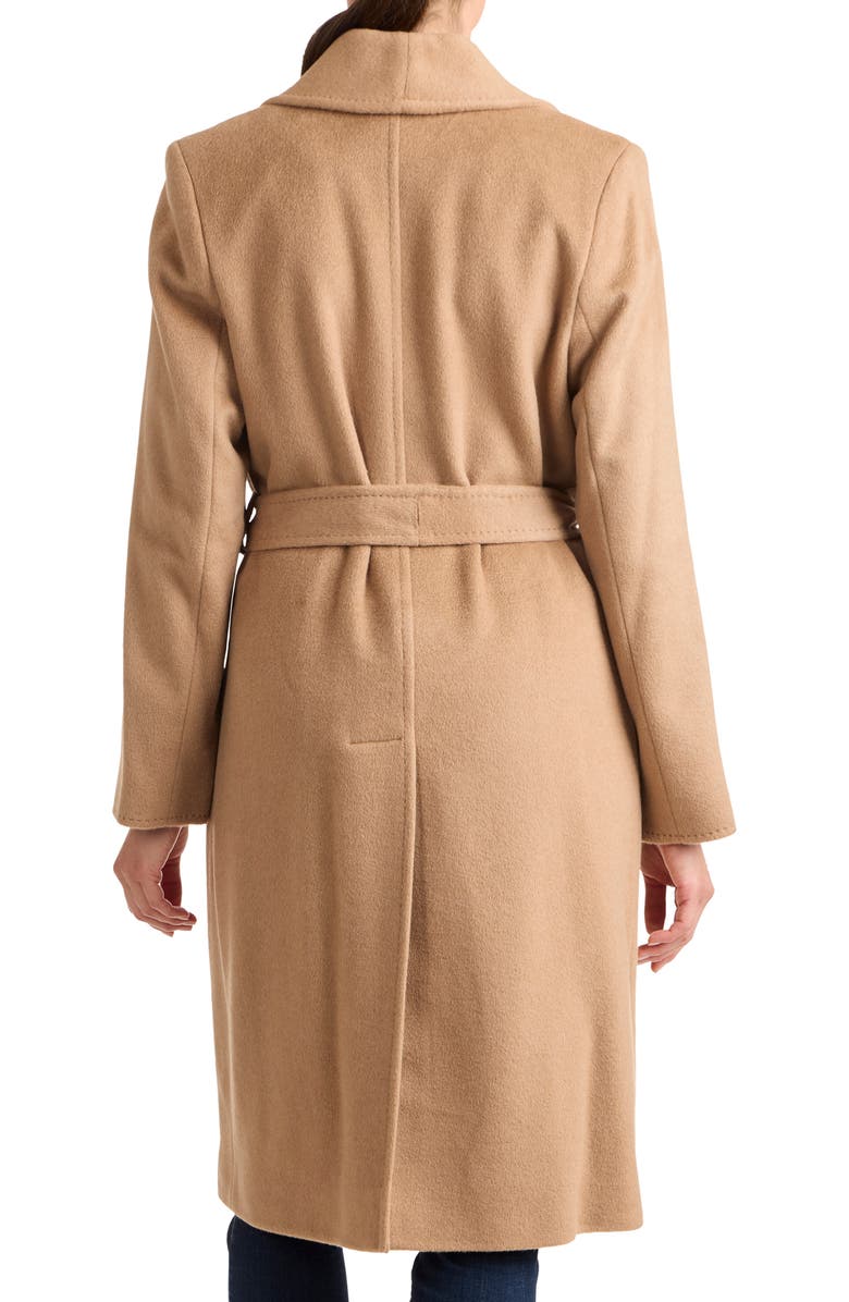 Sofia Cashmere Shawl Collar Camel Hair Coat, Alternate, color, 251Cam