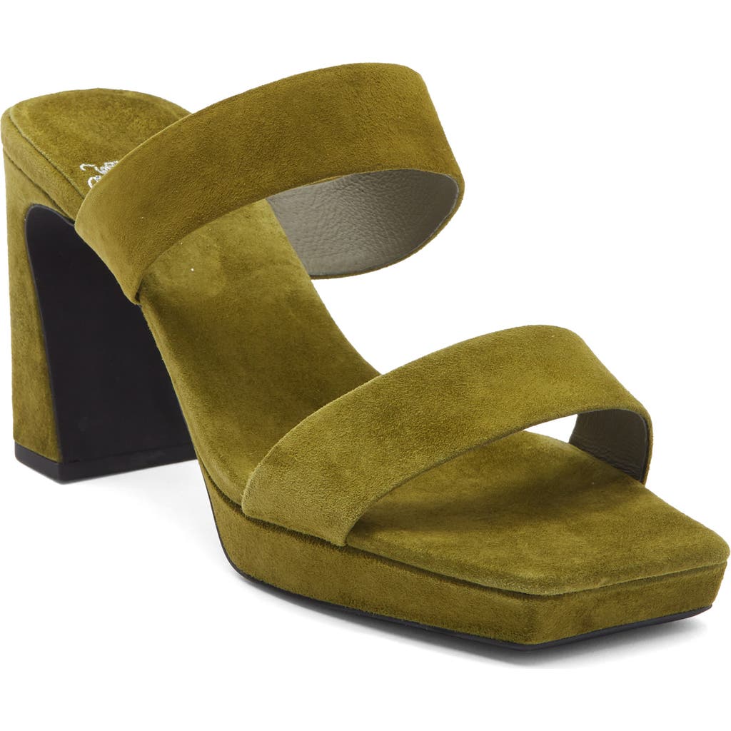 Jeffrey Campbell Danity Platform Slide Sandal In Green