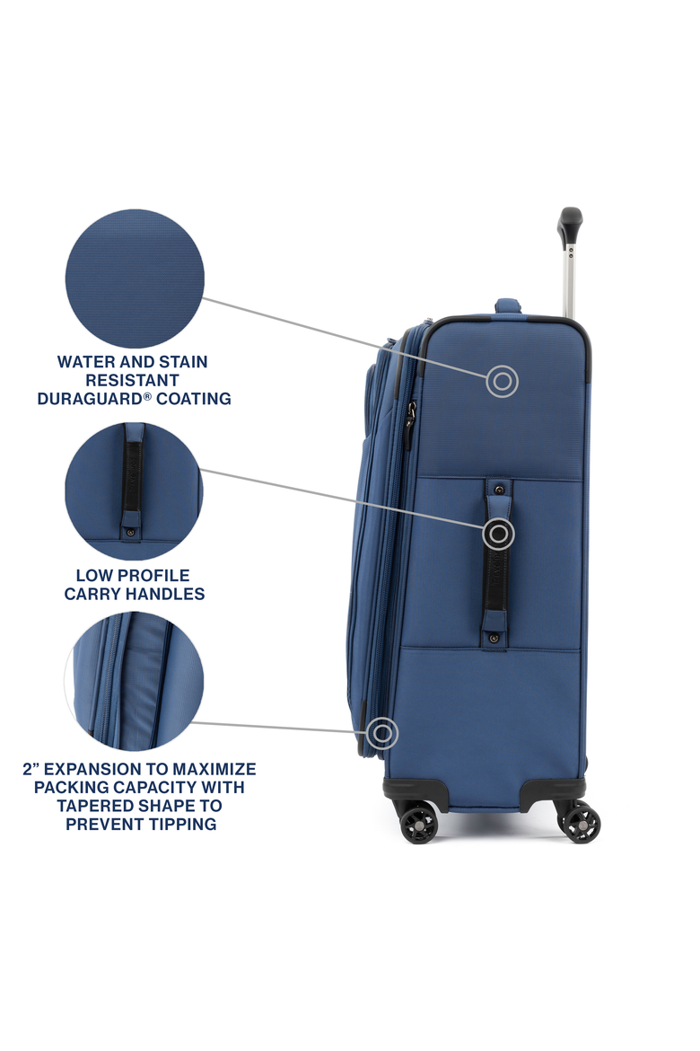 Tourlite Softside Expandable 25" Medium Checked Spinner Luggage, Alternate, color, Blue