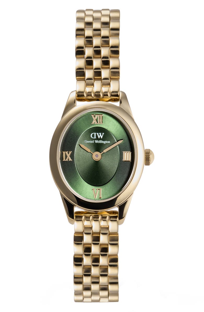 Daniel Wellington Ophelia Mini Bracelet Watch, 22mm x 25.5mm, Main, color, Gold