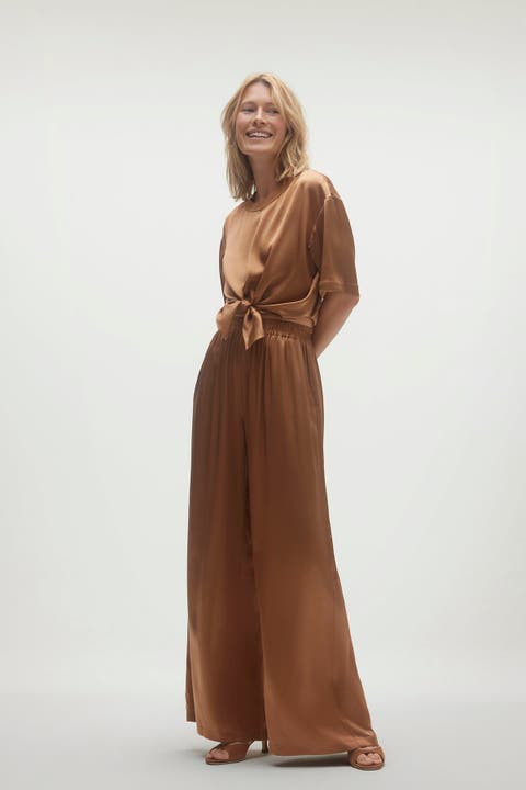 Evan Silk Wide Leg Pant