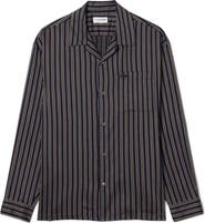 Lacoste Stripe Relaxed Fit Button-Up Shirt