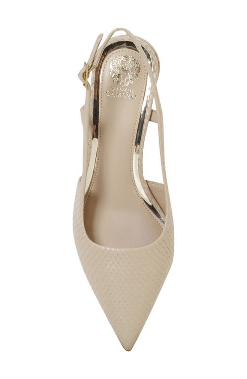 Vince Camuto Sindree Slingback Pointed Toe Pump In Soft Buff