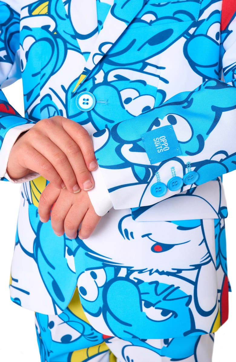OppoSuits Kids' The Smurfs Two-Piece Suit & Tie Set, Alternate, color, Miscellaneous
