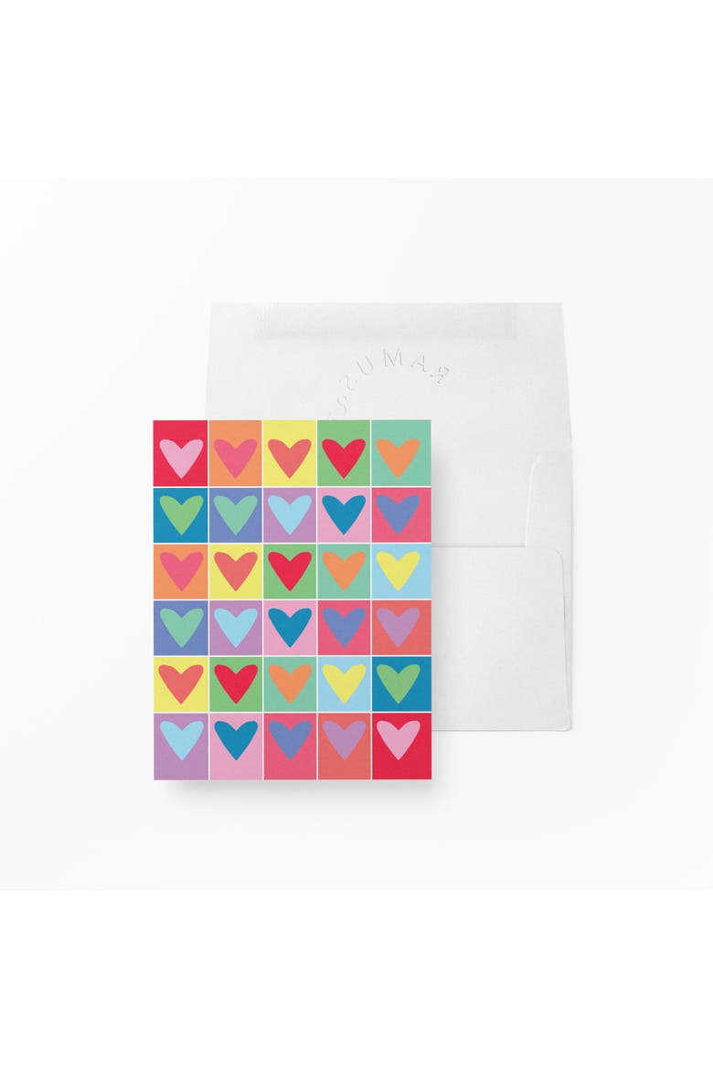 Love/Valentine's Greeting Cards "Rainbow Hearts", Main, color, Multi-Pack
