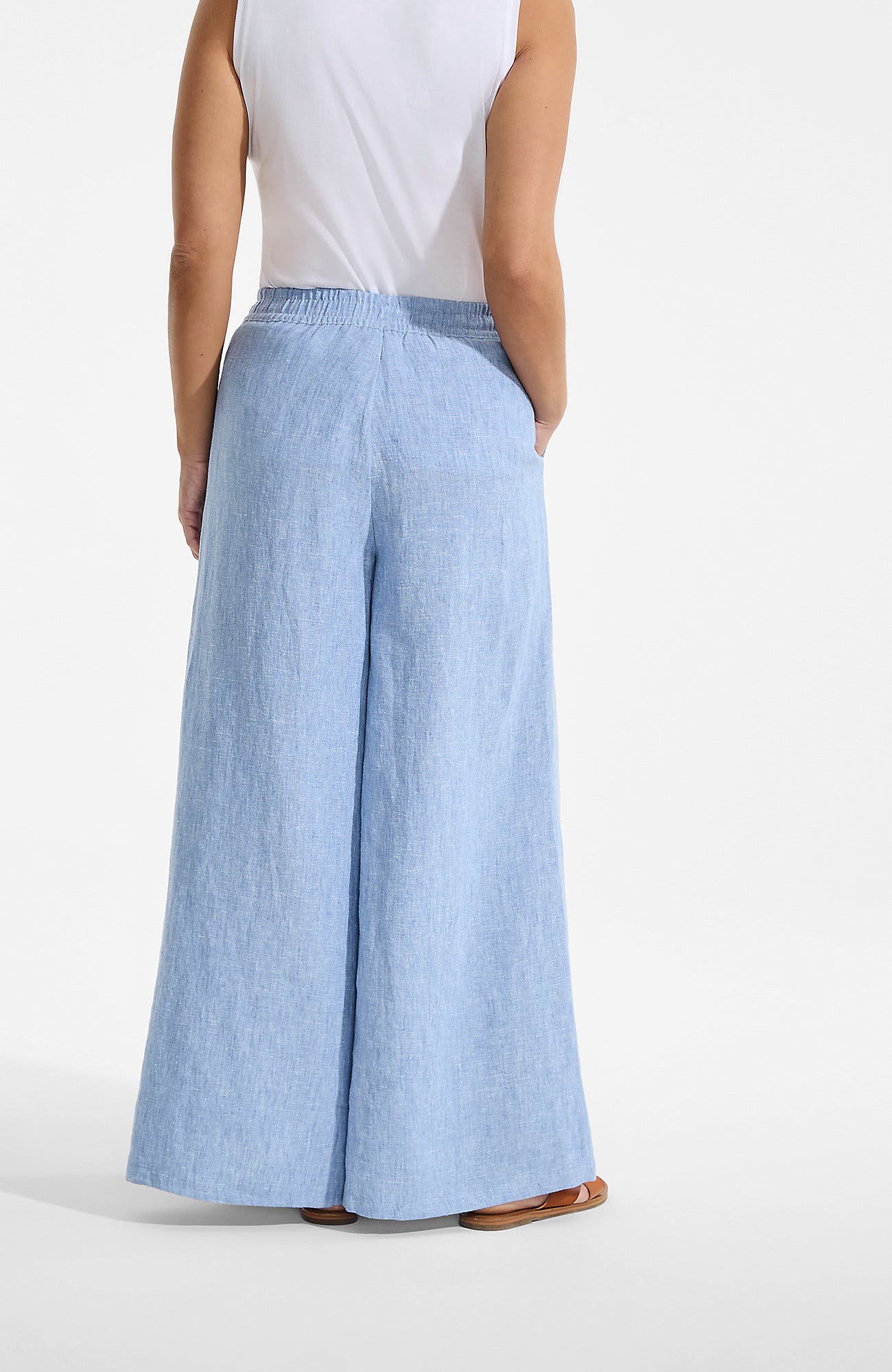 Linen High Rise Palazzo Pants - image 4