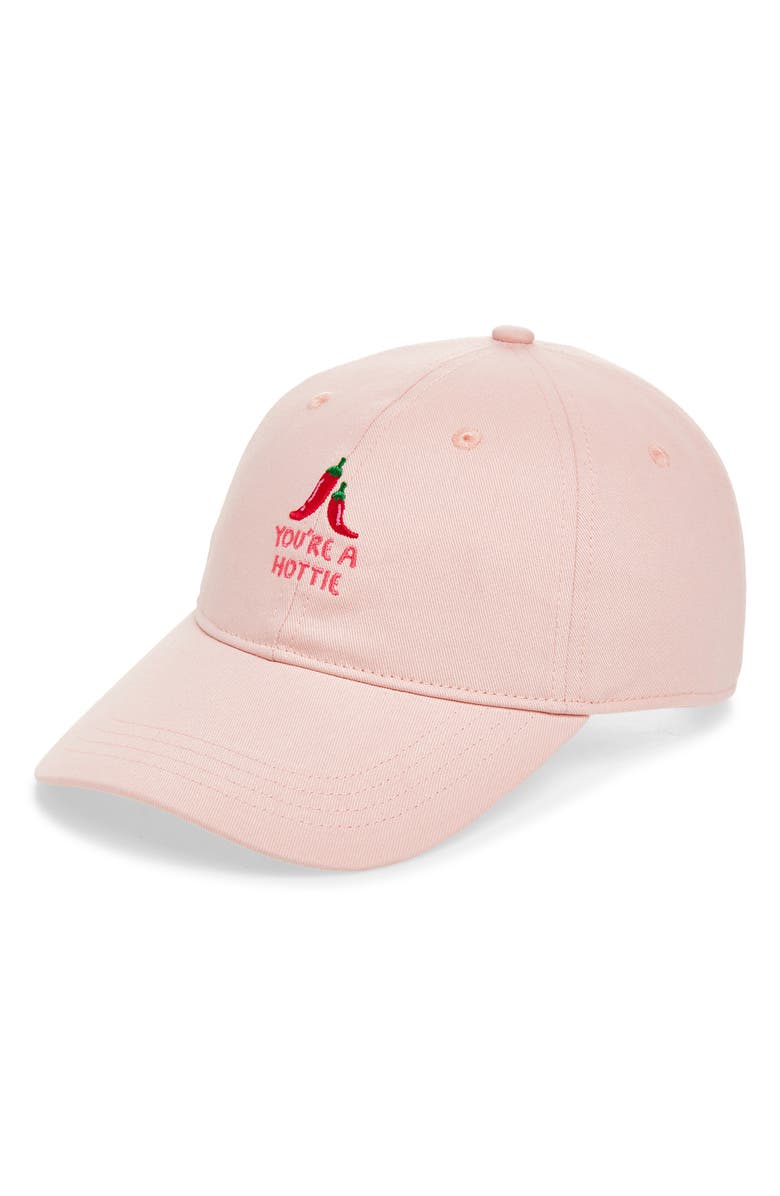 FRASIER STERLING You're A Hottie Baseball Cap, Main, color, Pink