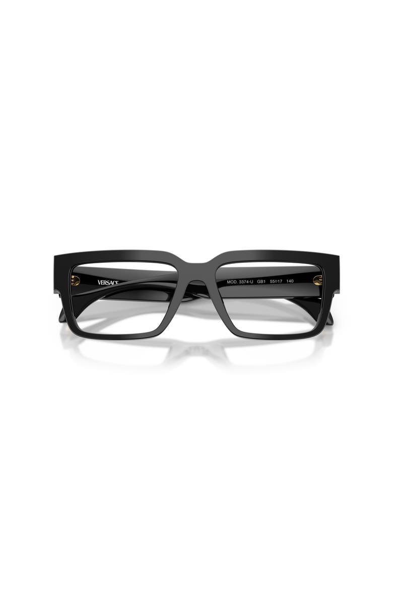 53mm Rectangle optical glasses, Alternate, color, Black