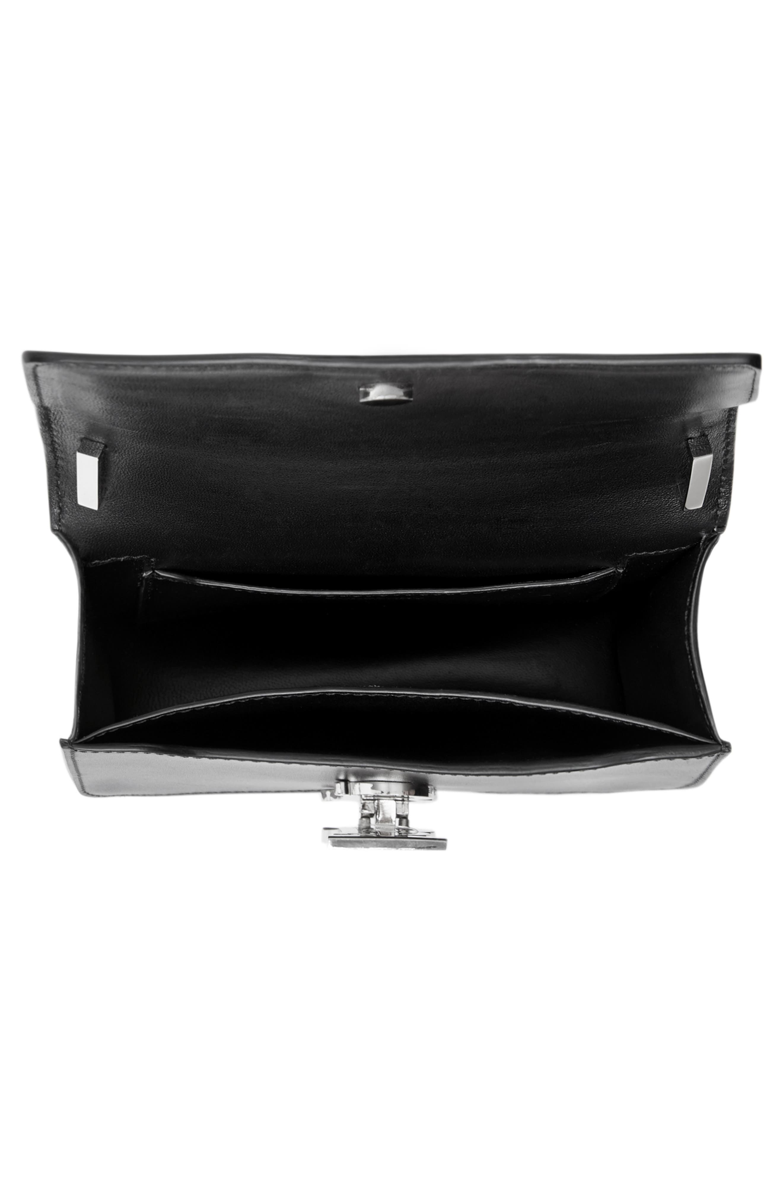 Burberry Mini TB Leather Bag, Alternate, color, 