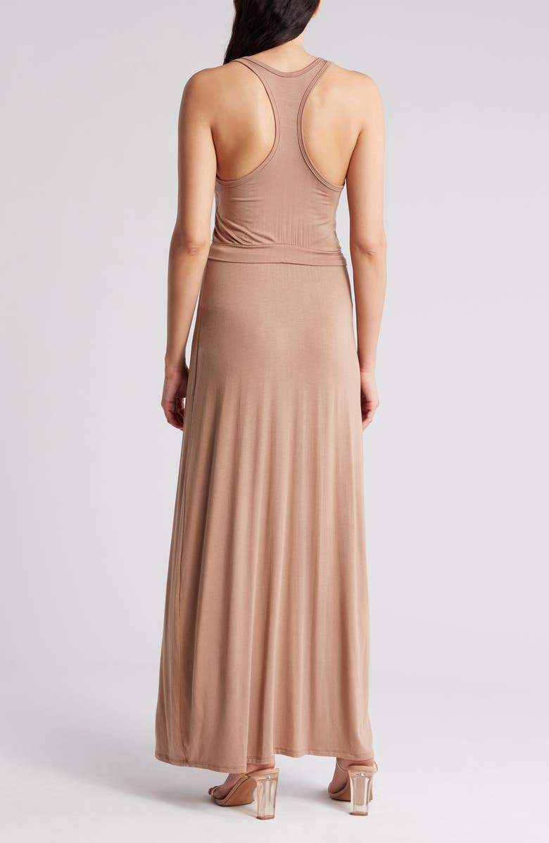 GO COUTURE Racerback Maxi Dress, Alternate, color, Sienna