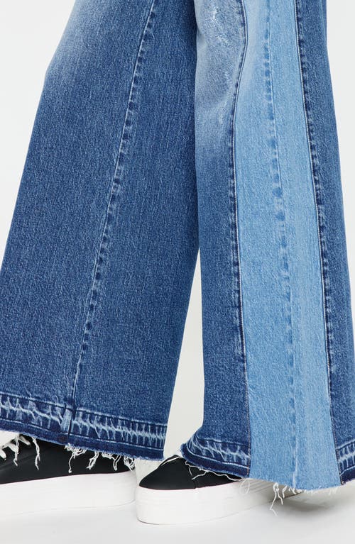 Kancan Clover High Rise Wide Leg Jeans In Blue