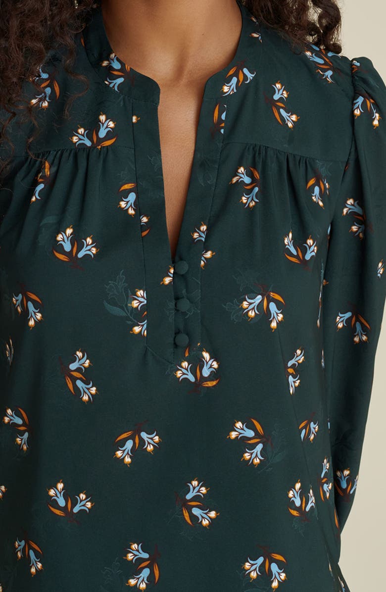 Veronica Beard Abbie Floral Blouse, Alternate, color,