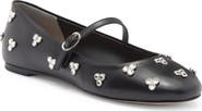 Stuart Weitzman Tammy Crystal Mary Jane Flat