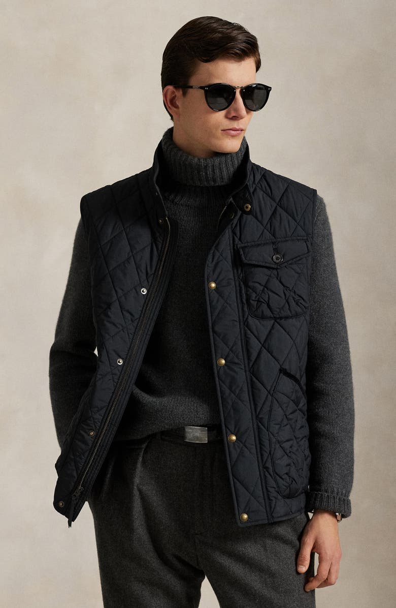 Polo Ralph Lauren The Beaton Quilted Utility Vest, Alternate, color, Polo Black