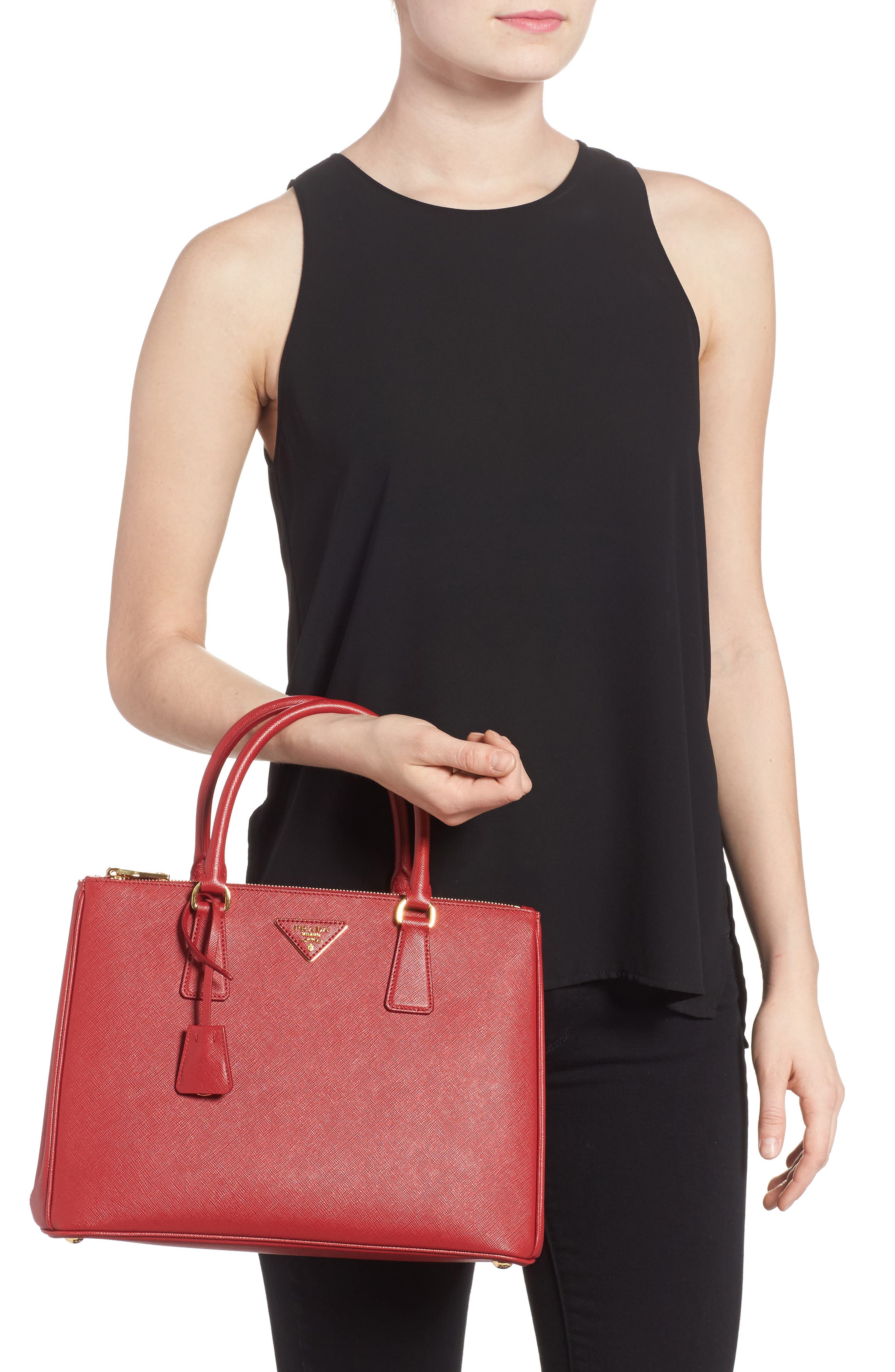 Prada Medium Galleria Saffiano Leather Tote, Alternate, color, 