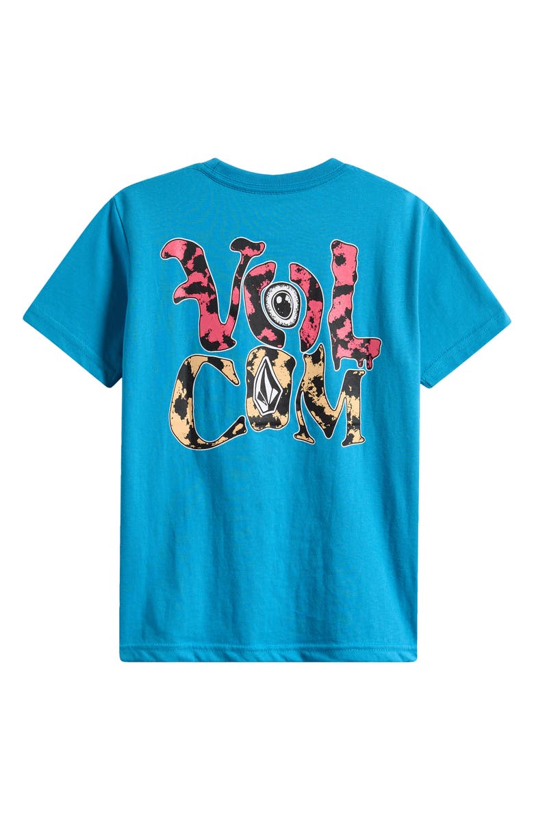 Volcom Kids' Eye Warp Logo Graphic T-Shirt, Alternate, color, 