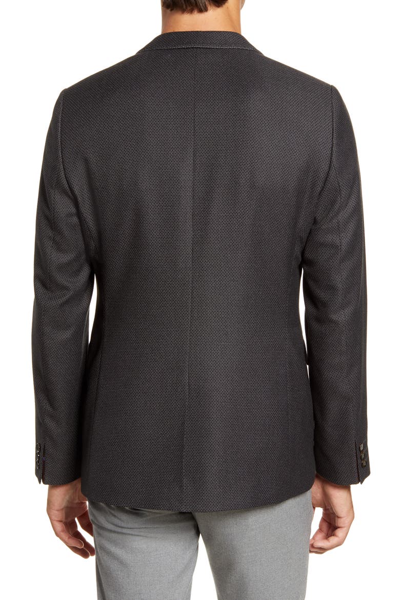 Slim Fit Diamond Weave Sport Coat, Alternate, color, GREY