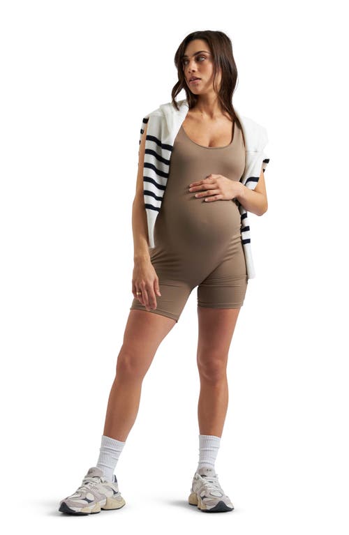 RIPE MATERNITY RIPE MATERNITY LUXE KNIT STRETCH JERSEY MATERNITY ROMPER 