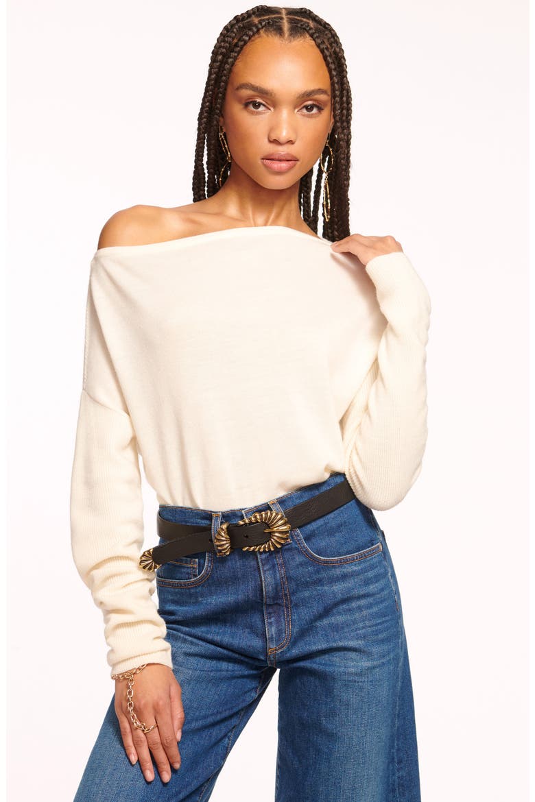 Chance Wool Off the Shoulder Sweater, Alternate, color, IVORY