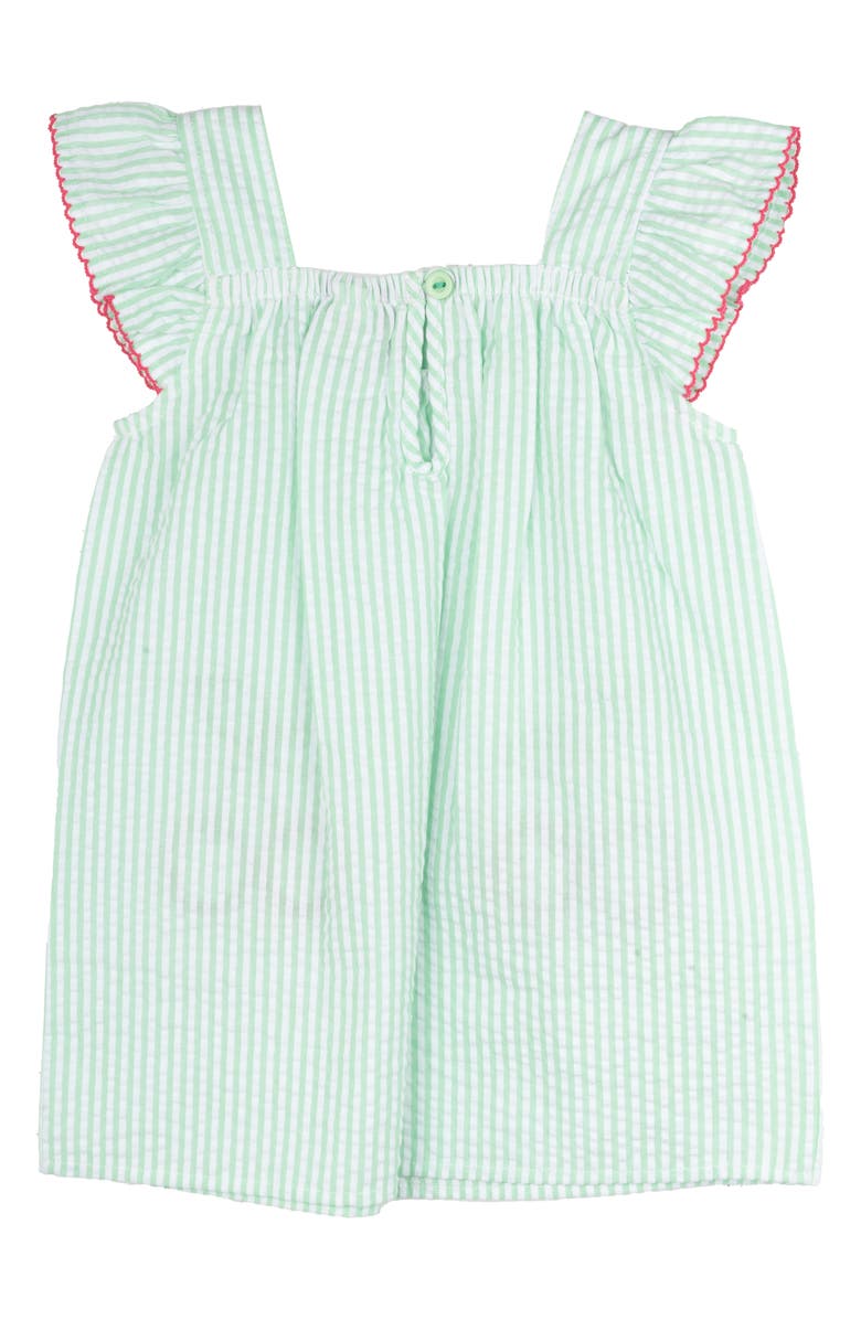 Rare Editions Cherry Seersucker Dress & Bloomers, Alternate, color,