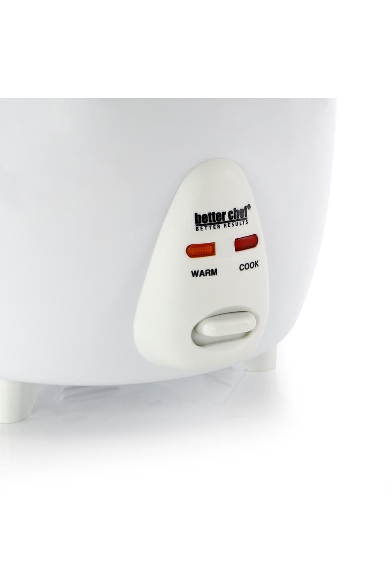 5 Cup Ceramic Bowl Rice Cooker with Steamer Attachment, Alternate, color, White