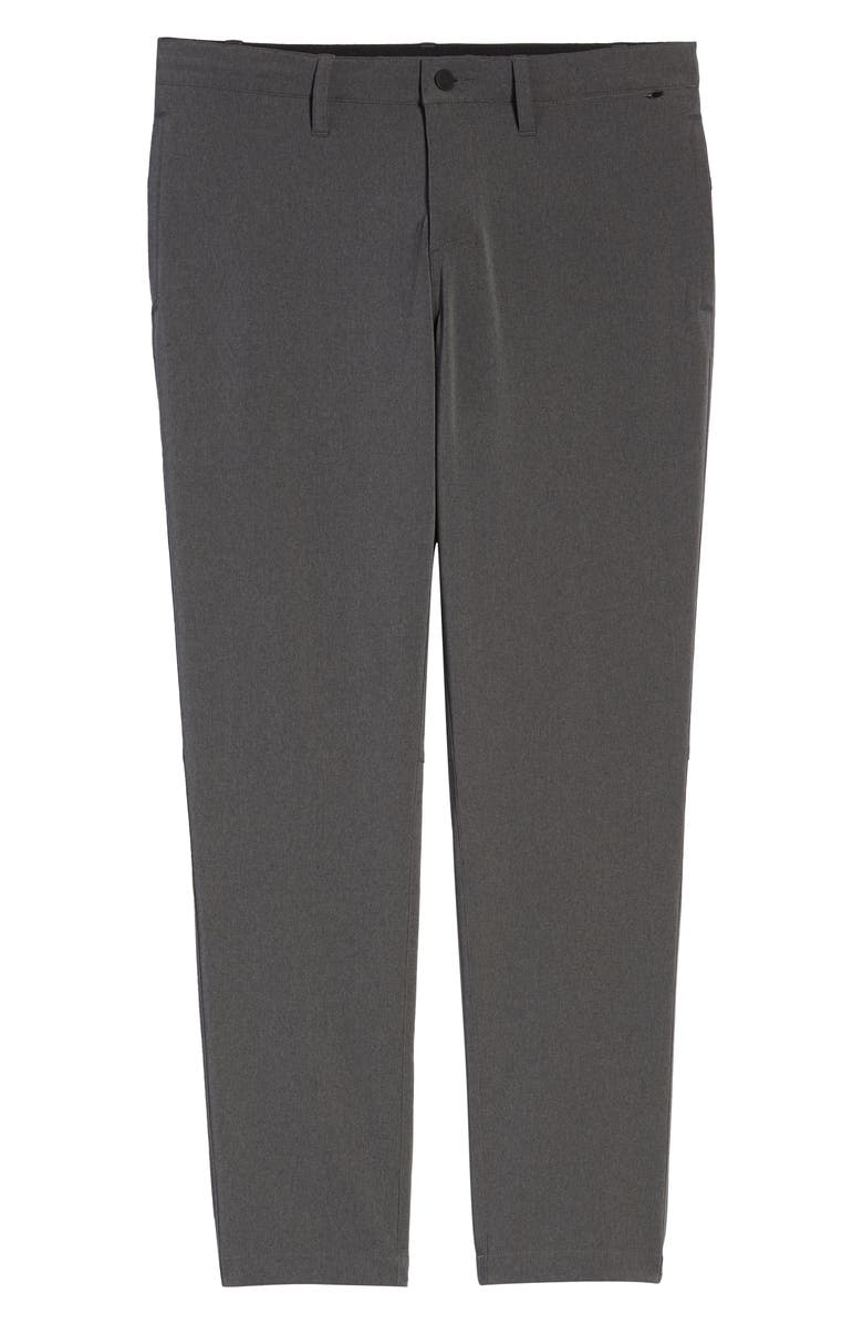 Zella Hybrid Tech Commuter Pants, Alternate, color, Grey Obsidian Heather