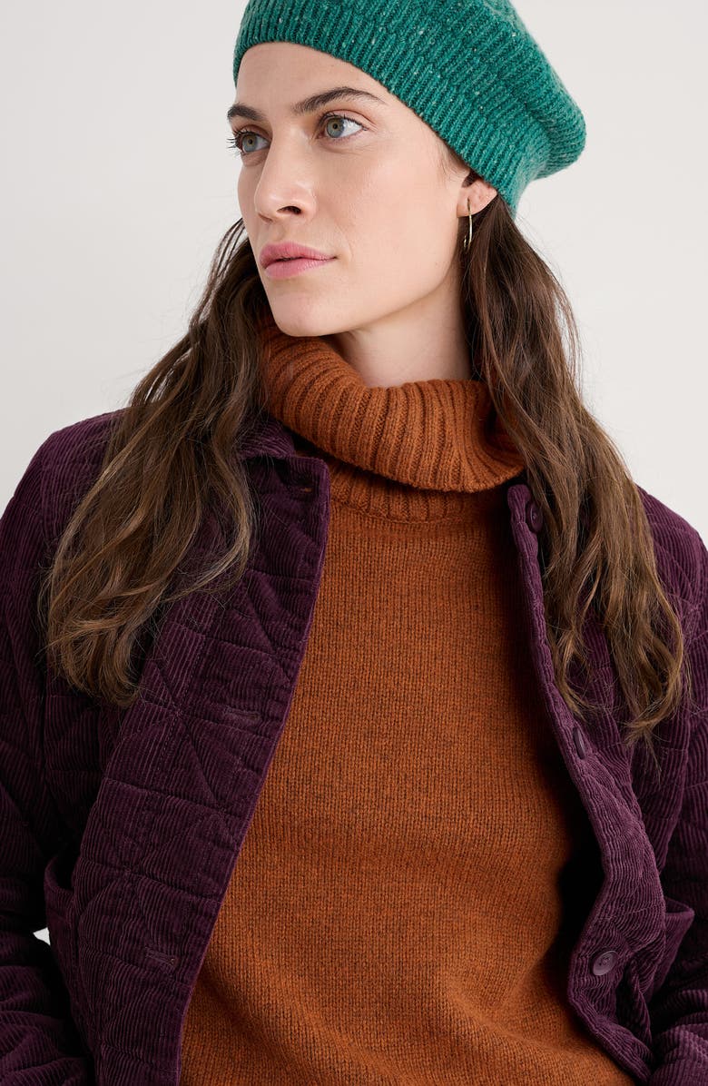 Seasalt Cornwall Incoming Tide Quilted Organic Cotton Corduroy Jacket, Alternate, color, Dark Hellebore