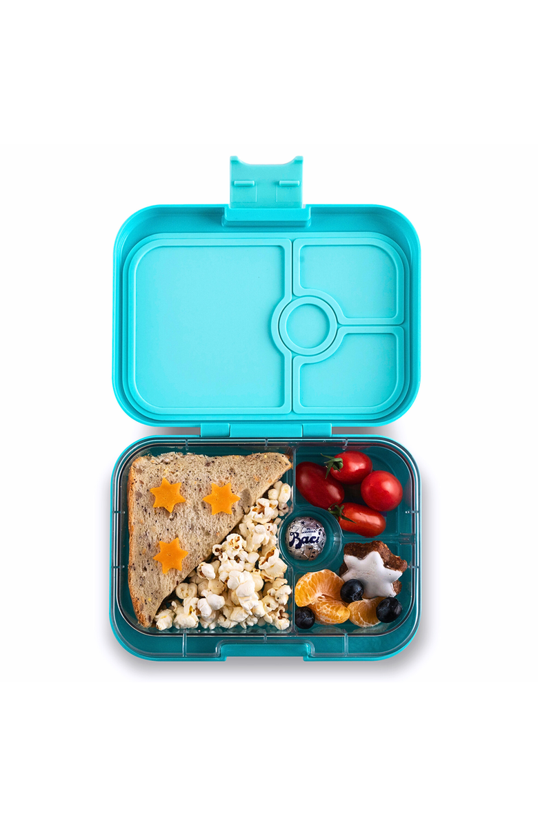 Yumbox Panino Leakproof Bento Lunch Box Sandwich-Friendly, Main, color, Miami Aqua Unicorn