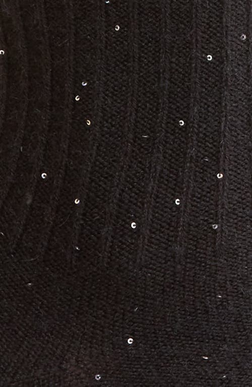 Nordstrom Sparkle Crew Socks In Black