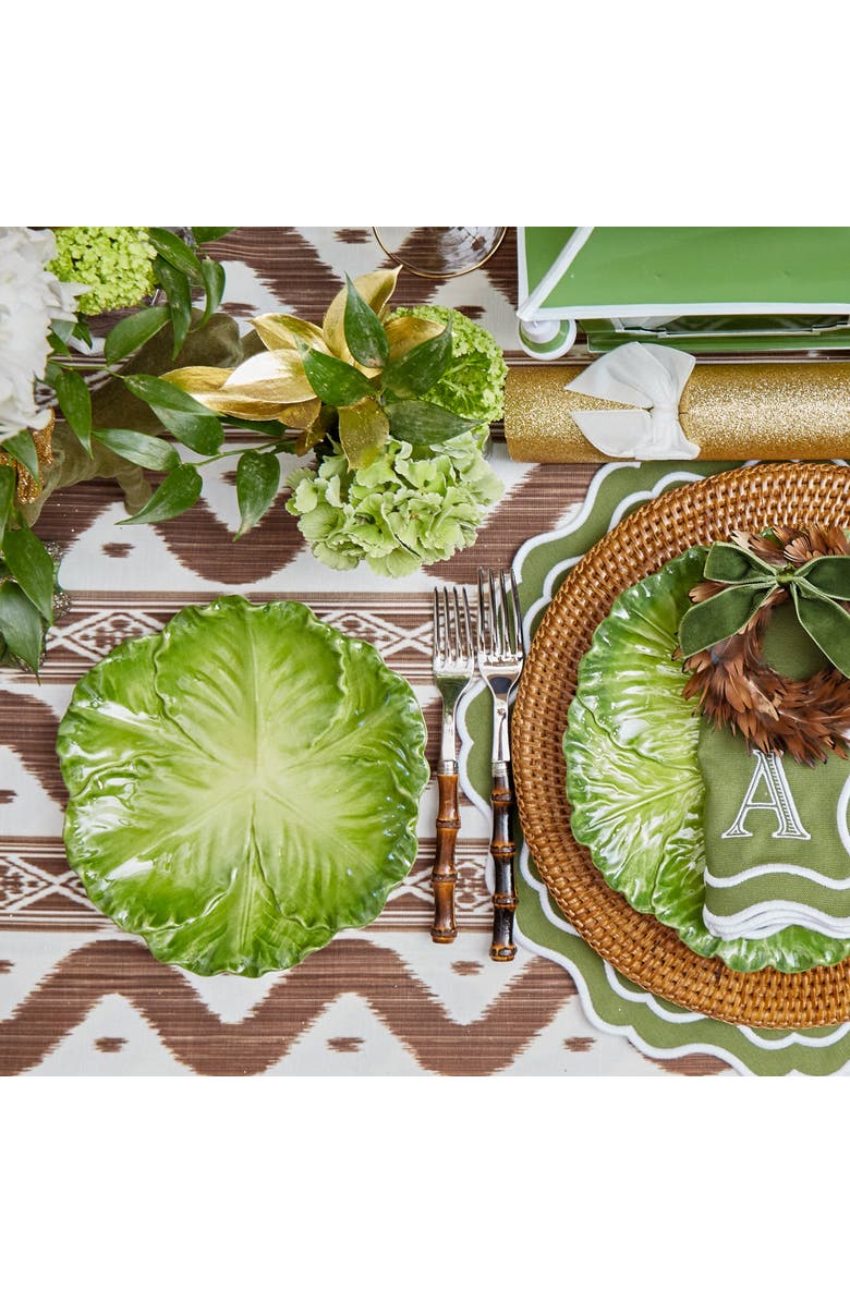 Mrs. Alice Serena Cabbage Starter Plate, Alternate, color, Green