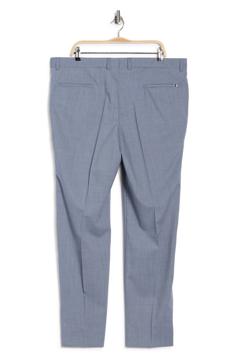 Genius Flat Front Stretch Dress Pants, Alternate, color, LIGHT/ PASTEL BLUE