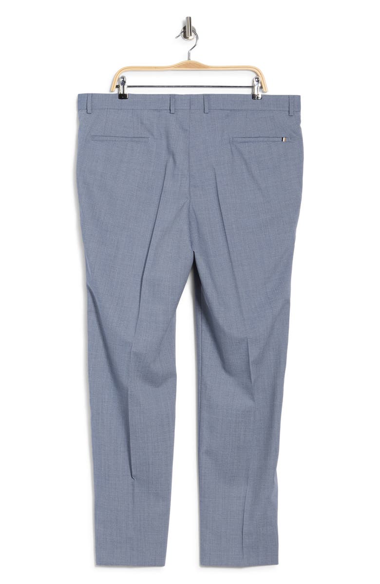 BOSS Genius Flat Front Stretch Dress Pants, Alternate, color, Light/ Pastel Blue
