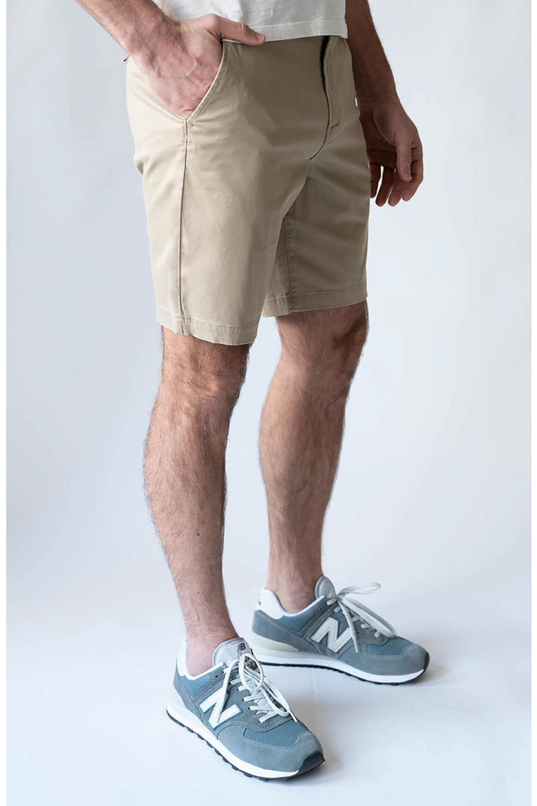 9-Inch Performance Stretch Chino Shorts, Alternate, color, RUGGED TAN